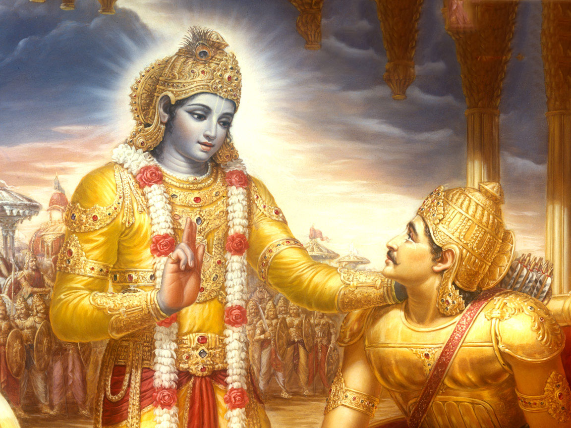 Krishna e Arjuna ensinamentos sobre Dharma.